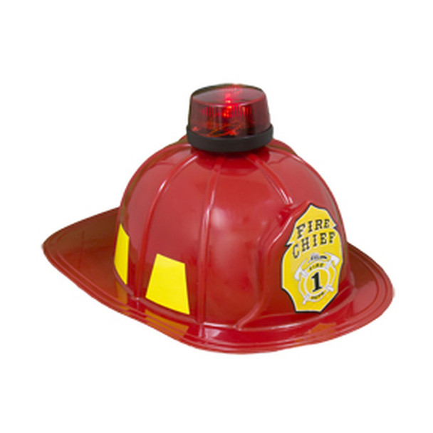 Fire Chief Hard Helmet with Light Deluxe  12 PACK WS5952D