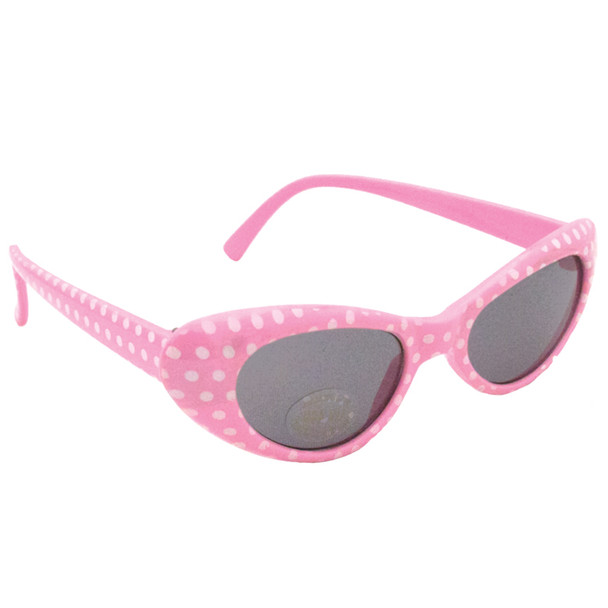 Pink Cat Eye Sunglasses Bulk |  KIDS SIZE Pink Cat Eye Sunglasses Wholesale |  12 PACK WS7083D