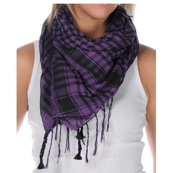 Arab Houndstooth Square Purple/Black 2078