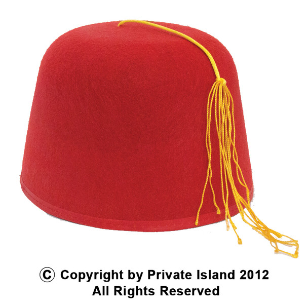 Red fez hat