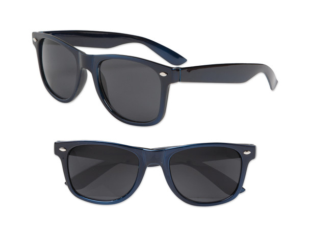 Nautical Navy Blue Adult 80 Style Sunglasses 1078