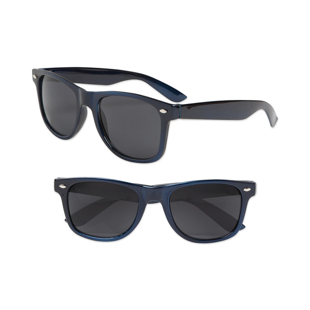 Nautical Navy Blue Adult 80 Style Sunglasses 1078
