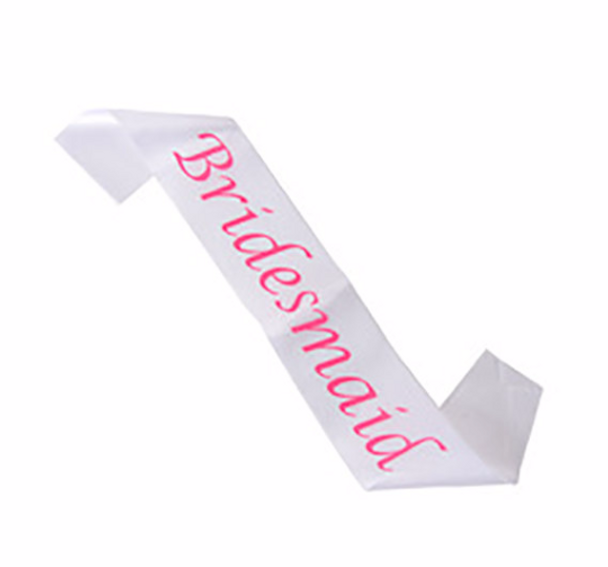 Wedding Sashes, Personalized For Bridal Party, Wedding Party, Bachelorette, Prom or Homecoming Satin Quality 60"