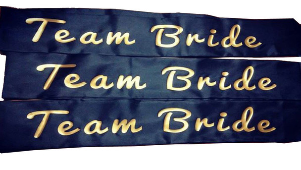Bachelorette Sashes, Custom Sashes for Bachelorette Parties 60" (Fonts in Picture Gallery)