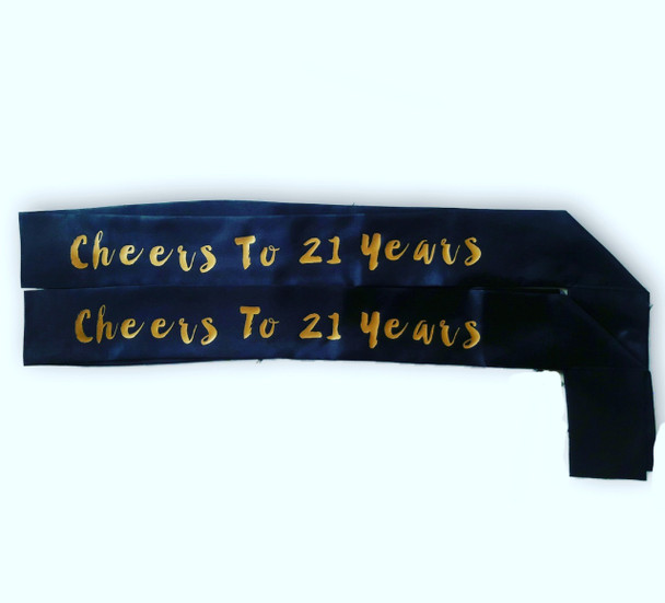 Birthday Sash, Birthday Girl Sash, for Birthday Parties and Bdays Satin Quality 60" (Fonts in Picture Gallery)