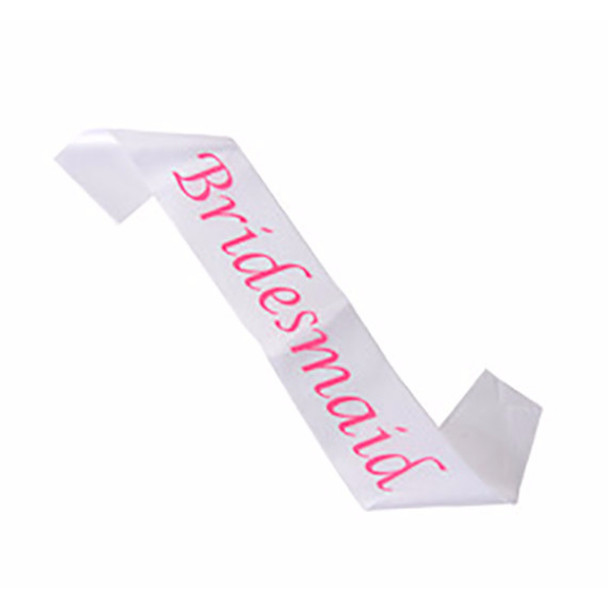 Bridesmaid Sashes | Bridal Sash | for Personalized Weddings Satin Quality  60" (Fonts in Picture Gallery)