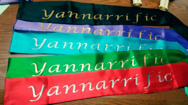 Party Sashes, Personalized For Bridal Party, Wedding Party, Bachelorette, Prom or Homecoming Satin Quality 60" (Fonts in Picture Gallery)