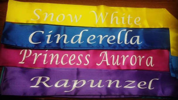 Customized Sashes | Bridal Shower Sash | Personalized For Bday Satin