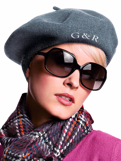 Monogrammed Beret | Artist Hat | Valentines Gifts for Her | French Beret Hat (Fonts in Picture Gallery)