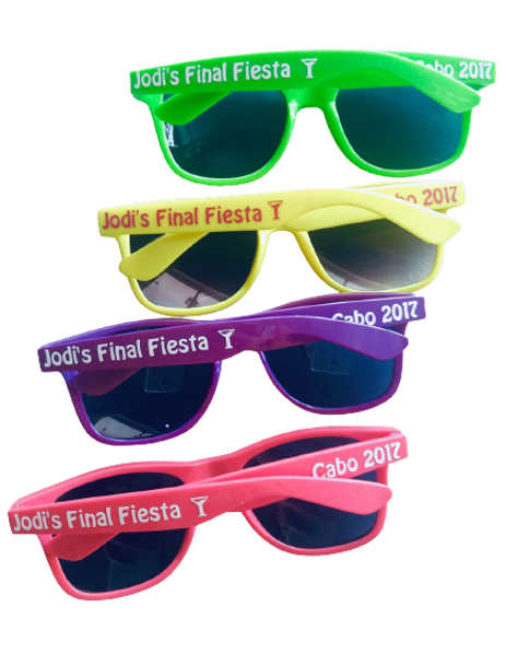 Custom Wedding Party Sunglasses | Wedding Theme Personalized Sunglasses | 15041 (Fonts in Picture Gallery)