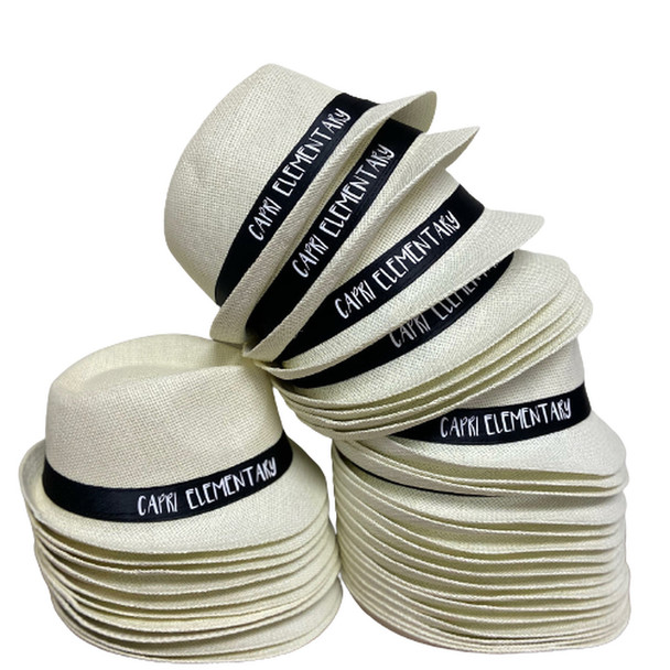 Custom Fedora Hats | Custom Fedoras | Fedora Hats for Men | (Fonts in Picture Gallery)