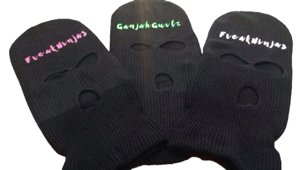 Custom Ski Mask, Personalized Ski Mask, Three Hole Hat Mask 15078