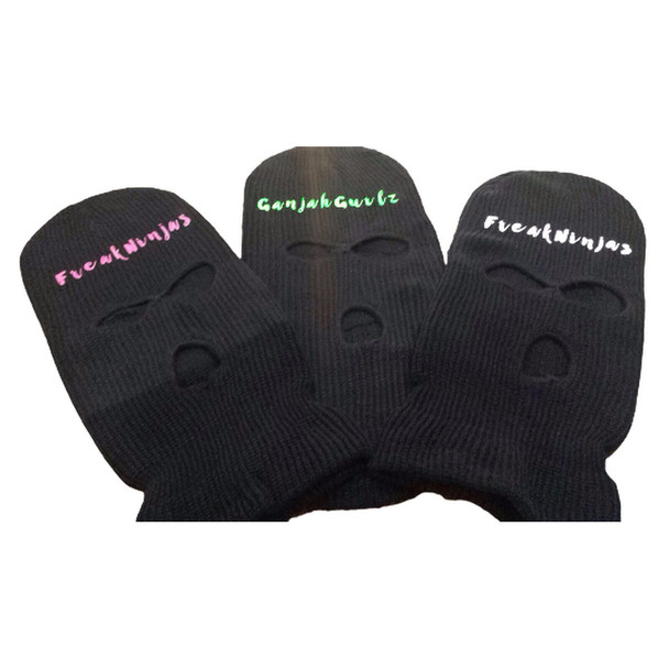 Custom Ski Mask, Customized Ski Mask, Three Hole Hat Mask 15078