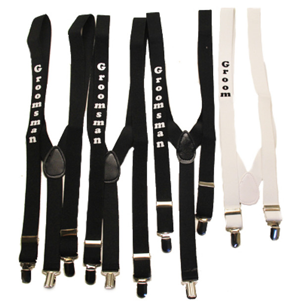 Elastic Suspenders Customized | In Many Colors Adult & Kids Sizes | (Fonts in Picture Gallery)