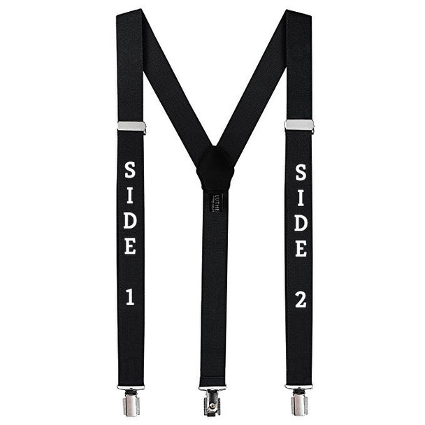 Elastic Suspenders Customized | In Many Colors Adult & Kids Sizes | (Fonts in Picture Gallery)