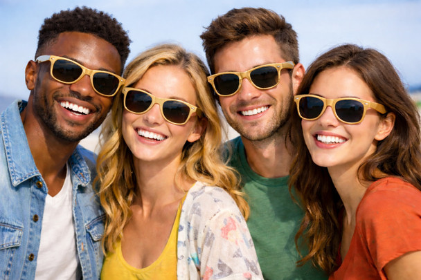Gold Iconic 80's Sunglasses Adult  16003