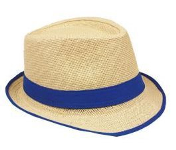Cuban Tweed Tan Blue Band Fedora Cuban Tweed Tan Blue Band Fedora