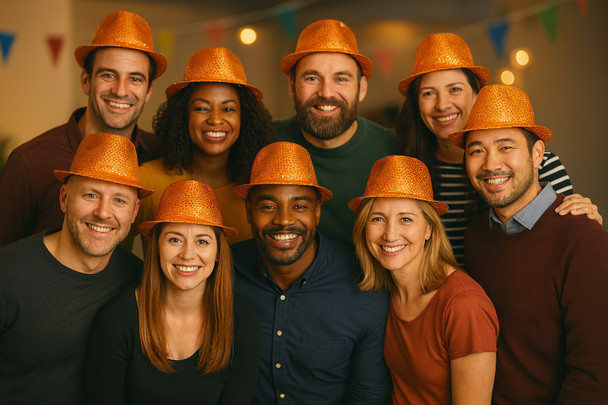 Bulk Orange Hats | Bulk Orange Fedoras | 18000 Adult Size