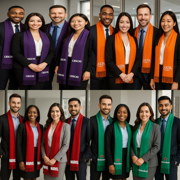 Monogrammed Blanket Scarf | Printed Scarf | Wedding Pashmina | Fine Wool Mix  28" x 78" (Fonts in Picture Gallery)