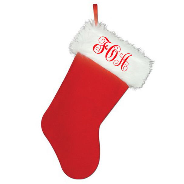 Monogrammed Christmas Stocking | Personalized Stockings | 71001MO