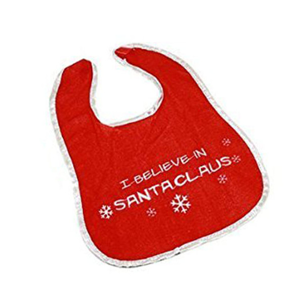 Baby Christmas Bib |  Santa Bib | I Believe in Santa Claus Baby Bib 90145