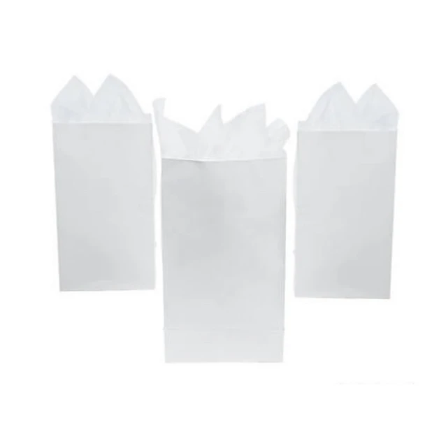 Mini Treat Bags White 3918WH 12 PACK