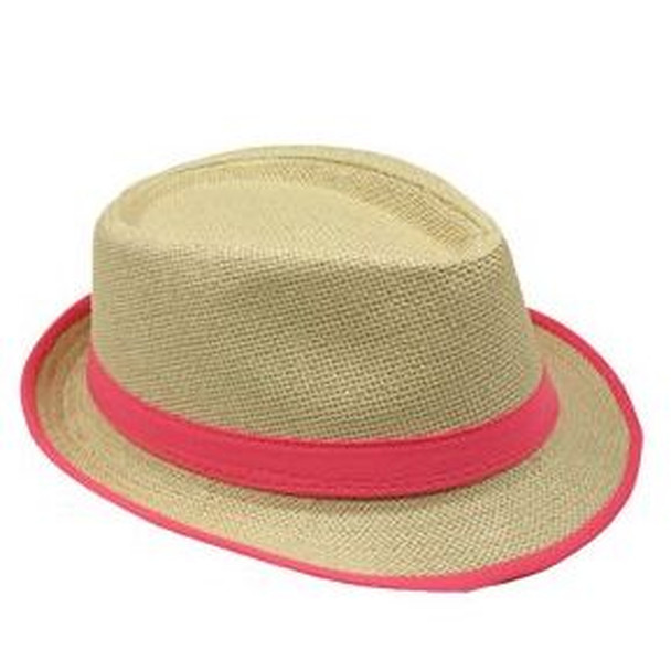 Bright Colorful Sun Hats |  Fedora Pick Color Dozen 1328DZC