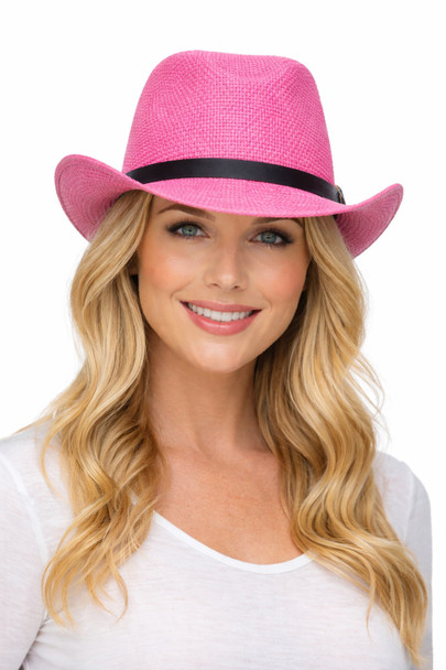 Pink Cowboy Hats Bulk |  Adult 1480P