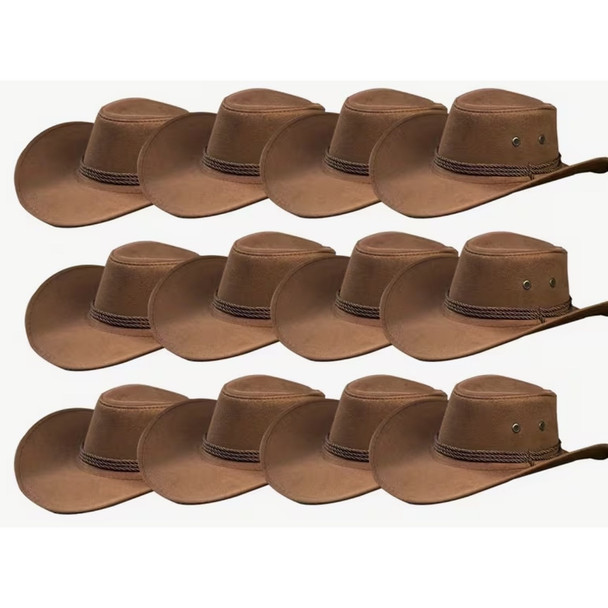 Brown Cowboy Hats Bulk |  Adult 1480BR UNISEX