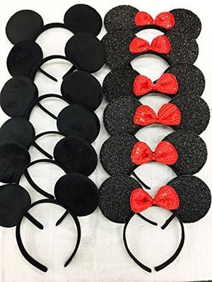 Pink Minnie Ears | Sequin Minnie Mouse Ears | 15003PI