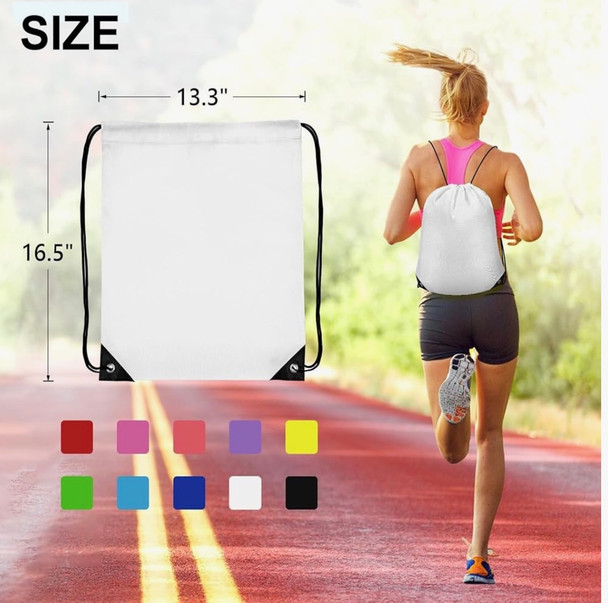 Drawstring Backpack Bags Bulk 17" x 14" Standard Size  8+ Colors 20014
