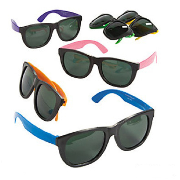 24 PACK Party Iconic 80's Sunglasses - Asst Colors 1175B