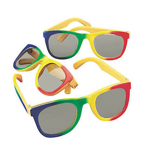 Kids Rainbow Sunglasses 12 PACK  Party Favor Quality Ages 3-9 | 385