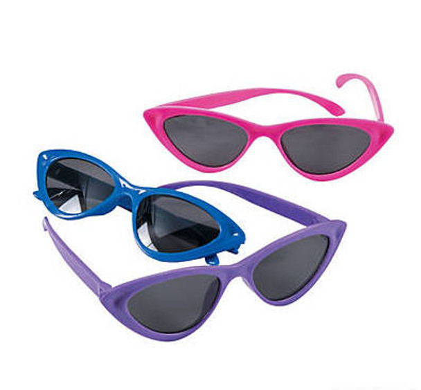  Kids Cat Eye Sunglasses Mix Colors 12 PACK Ages 3-9 | 389