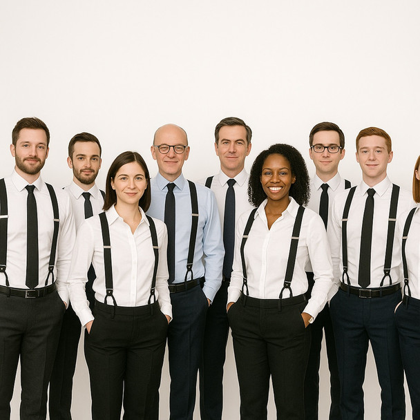 Big and Tall Suspenders | Adjustable up to 80"  in Many Colors 15034MI