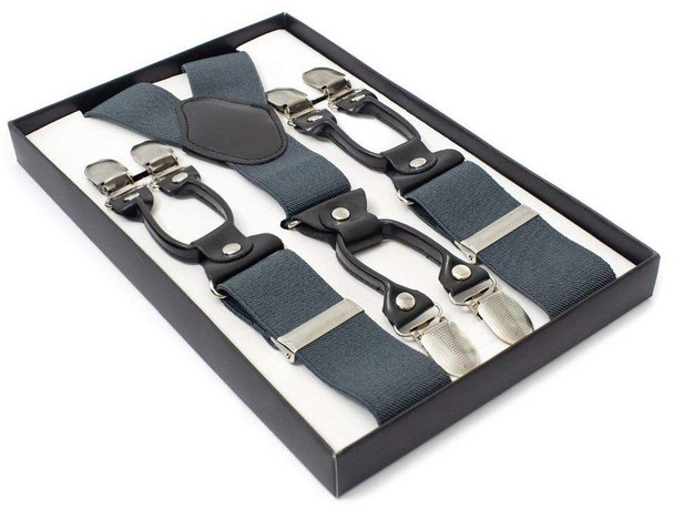 Black Industrial Suspenders | Adjustable up to 80" 15034B
