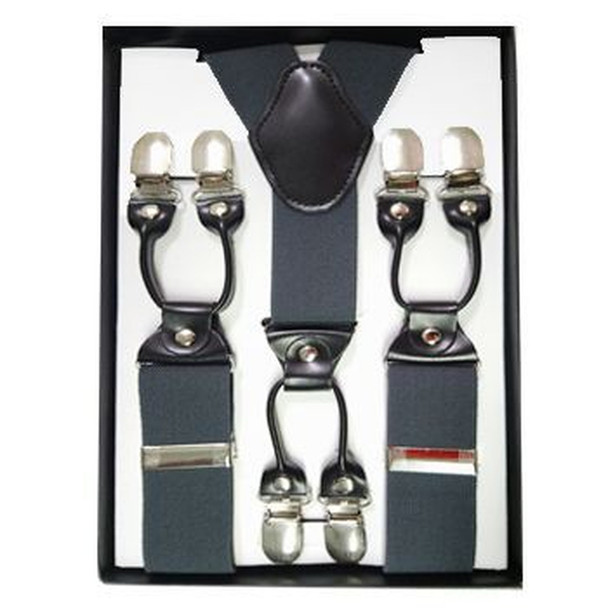 Khaki Industrial Suspenders | 2 INCH Adjustable up to 60" 15034K