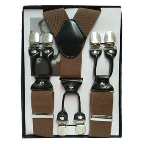 Khaki Industrial Suspenders | 2 INCH Adjustable up to 60" 15034K