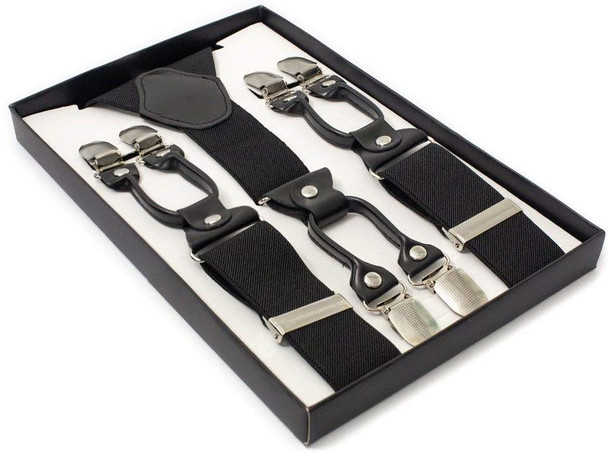 Grey Industrial Suspenders | 2 INCH Adjustable up to 60" 15034 GREY