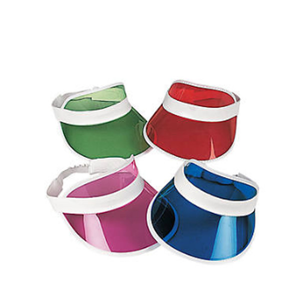 Casino Visors Bulk  | Transparent Sun Visors Bulk | 12 PACK 5819 