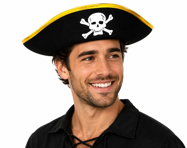 Pirate Hat Bulk | Adult Size Felt 22.5"  1563A