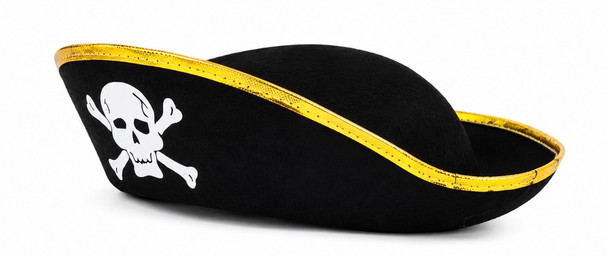 Pirate Hat Bulk | Adult Size Felt 22.5"  1563A