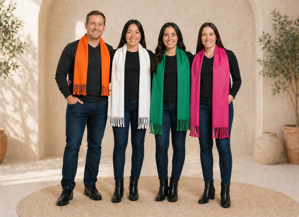 Purple Pashmina Scarf Shawl 100% Fine Wool Mix  12+ Colors 28" x 78"  21110