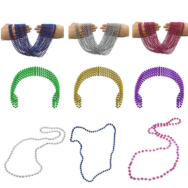 Party Favor Set Party Beads Bulk 144 PACK 7 Colors 6541C