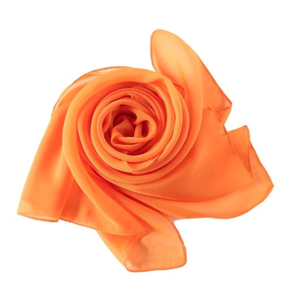Orange Long Sheer Chiffon Scarf   21" x 60" 2134OR