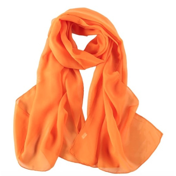 Orange Long Sheer Chiffon Scarf   21" x 60" 2134OR