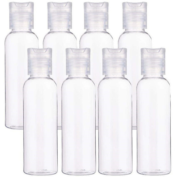 8 OZ Clear Plastic Perfume Empty Bottle Travel Makeup Sanitizer USA 302698