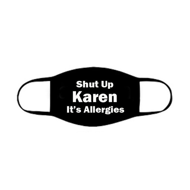 Karen Halloween Face Mask  |  Cotton Face Mask | Adult  Double Ply Soft Cotton 