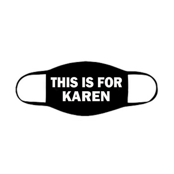 Karen Halloween Face Mask  |  Cotton Face Mask | Adult  Double Ply Soft Cotton 