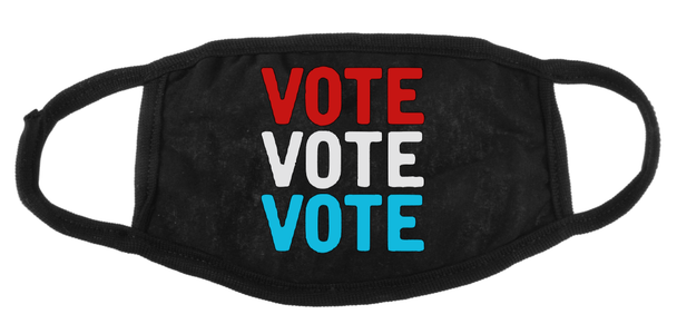 Vote Face Masks | Vote Mask | Voting Mask | Adult Double Ply Soft Cotton 763V